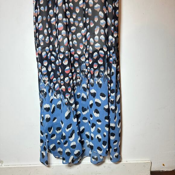 NIC + ZOE Blue Dahlia Maxi‎ Dress Womans Large - Picture 13 of 14